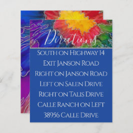 Bar Bat Mitzvah Enclosure/Direction Colorful Inks