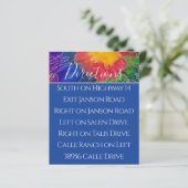Bar Bat Mitzvah Enclosure/Direction Colorful Inks (Staand voorkant)