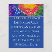 Bar Bat Mitzvah Enclosure/Direction Colorful Inks (Voorkant)