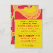 Bar Bat Mitzvah Enclosure Reception Kaarten (Voorkant / Achterkant)