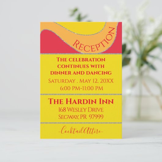 Bar Bat Mitzvah Enclosure Reception Kaarten (Staand voorkant)