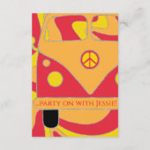 Bar Bat Mitzvah Enclosure Reception Kaarten (Achterkant)