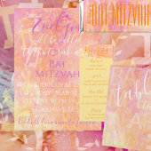 Bar Bat Mitzvah Enclosure RSVP Kaarten Simpel Subt Kaartje