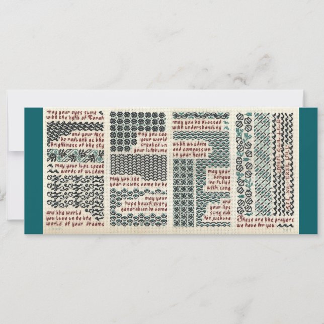 Bar/bat mitzvah, geboorte- of afstuderen-kaart (Voorkant)