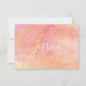 Bar Bat Mitzvah gewoon subtiel ook RSVP Kaartje (Achterkant)