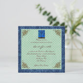 Bar Bat Mitzvah Invitaties Kaart (Staand voorkant)