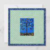 Bar Bat Mitzvah Invitaties Kaart (Achterkant)