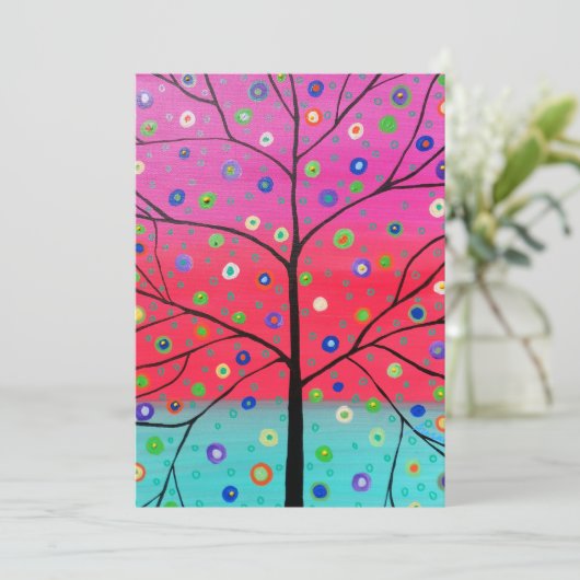 Bar Bat Mitzvah Invitaties Kaart (Staand voorkant)