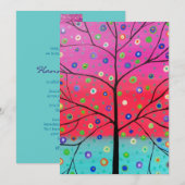 Bar Bat Mitzvah Invitaties Kaart (Voorkant / Achterkant)