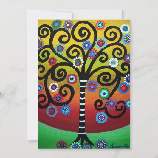 BAR BAT MITZVAH INVITATIES PER PRISARTS KAART (Voorkant)