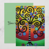 BAR BAT MITZVAH INVITATIES PER PRISARTS KAART (Voorkant / Achterkant)