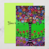 BAR BAT MITZVAH INVITATIES PER PRISARTS KAART (Voorkant / Achterkant)