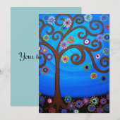 BAR BAT MITZVAH INVITATIES PER PRISARTS KAART (Voorkant / Achterkant)