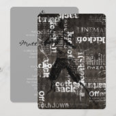 Bar Bat Mitzvah Invitation Football Theme Kaart (Voorkant / Achterkant)