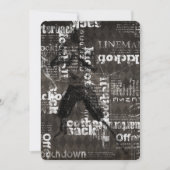 Bar Bat Mitzvah Invitation Football Theme Kaart (Voorkant)