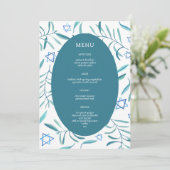 Bar Bat Mitzvah Joods Huwelijk Botanicals Op Maat Menu (Staand voorkant)
