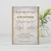 Bar/Bat Mitzvah Kaballah Kaart (Staand voorkant)