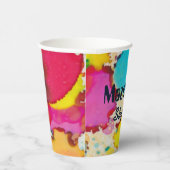 Bar Bat Mitzvah Paper Cup Confetti Papieren Bekers (Rechts)