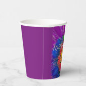Bar Bat Mitzvah Paper Cup Elegant Colors Papieren Bekers (Rechts)