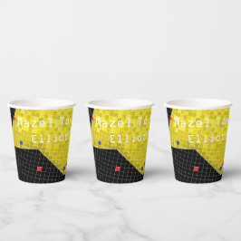 Bar Bat Mitzvah Paper Cup Game On Papieren Bekers