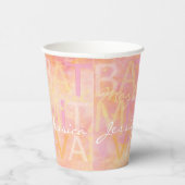 Bar Bat Mitzvah Paper Cup Gewoon subtiel Papieren Bekers (Rechts)