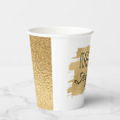 Bar Bat Mitzvah Paper Cup Gold en Black Papieren Bekers (Rechts)