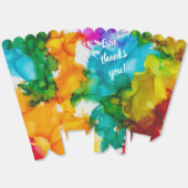 Bar Bat Mitzvah plons van kleur Bedankdoosjes (Ongevouwen)