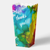 Bar Bat Mitzvah plons van kleur Bedankdoosjes (Voorkant)