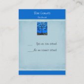 Bar Bat Mitzvah RSVP-kaart Informatiekaartje (Achterkant)