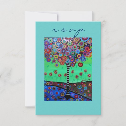Bar Bat Mitzvah RSVP Kaartje (Voorkant)