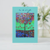Bar Bat Mitzvah RSVP Kaartje (Staand voorkant)