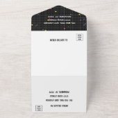 Bar Bat Mitzvah spel op All In One Uitnodiging (Buitenkant)