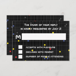 Bar Bat Mitzvah spel op RSVP Kaartje