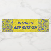 Bar Bat Mitzvah SPEL OP Waterfles Label Waterfles Etiket (Enkel label)