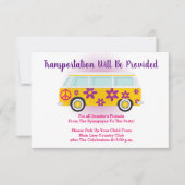 Bar Bat Mitzvah Transport Mini Bus Kaart (Voorkant)