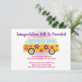 Bar Bat Mitzvah Transport Mini Bus Kaart (Staand voorkant)