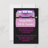 Bar Bat Mitzvah Transportation Mini Bus Card Kaart (Voorkant)