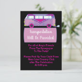 Bar Bat Mitzvah Transportation Mini Bus Card Kaart (Staand voorkant)