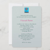 bar bat mitzvah TREE OF LIFE INVITATIONS Kaart (Achterkant)