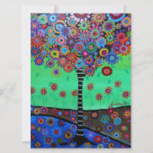 Bar Bat Mitzvah TREE VAN LIFE-uitnodigingen Kaart (Voorkant)