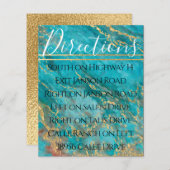 Bar Bat Mitzvah uit deze World Direction Card (Voorkant / Achterkant)