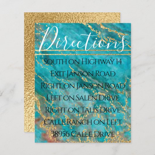 Bar Bat Mitzvah uit deze World Direction Card (Voorkant / Achterkant)