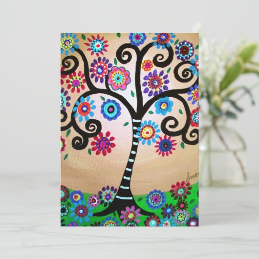 Bar Bat Mitzvah Uitnodiging (Staand voorkant)