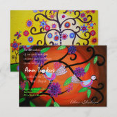 Bar Bat Mitzvah Uitnodiging (Voorkant / Achterkant)