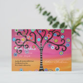 Bar Bat Mitzvah Uitnodiging (Staand voorkant)