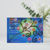 Bar Bat Mitzvah Uitnodiging (Staand voorkant)