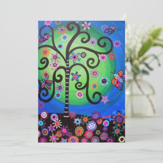 Bar Bat Mitzvah Uitnodiging (Staand voorkant)