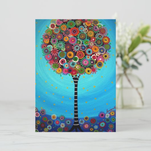 Bar Bat Mitzvah Uitnodiging (Staand voorkant)