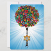 Bar Bat Mitzvah Uitnodiging (Achterkant)