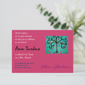 Bar Bat Mitzvah Uitnodiging (Staand voorkant)